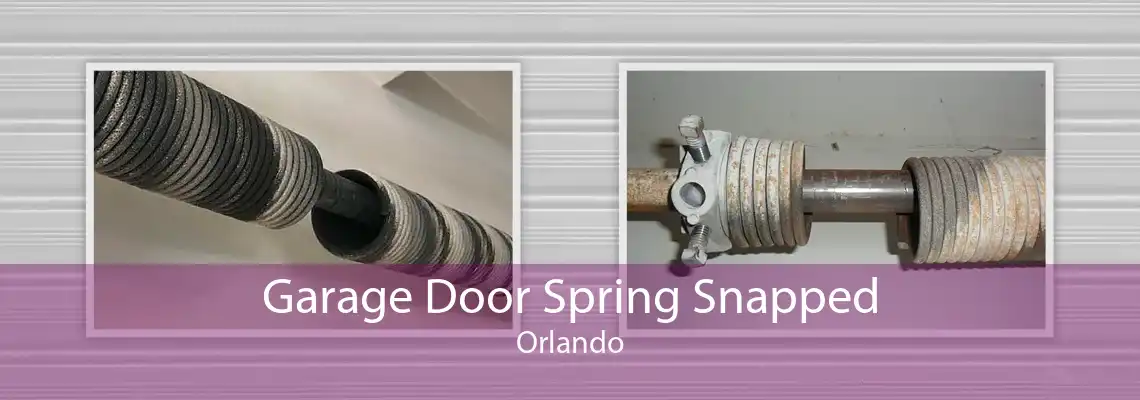 Garage Door Spring Snapped Orlando